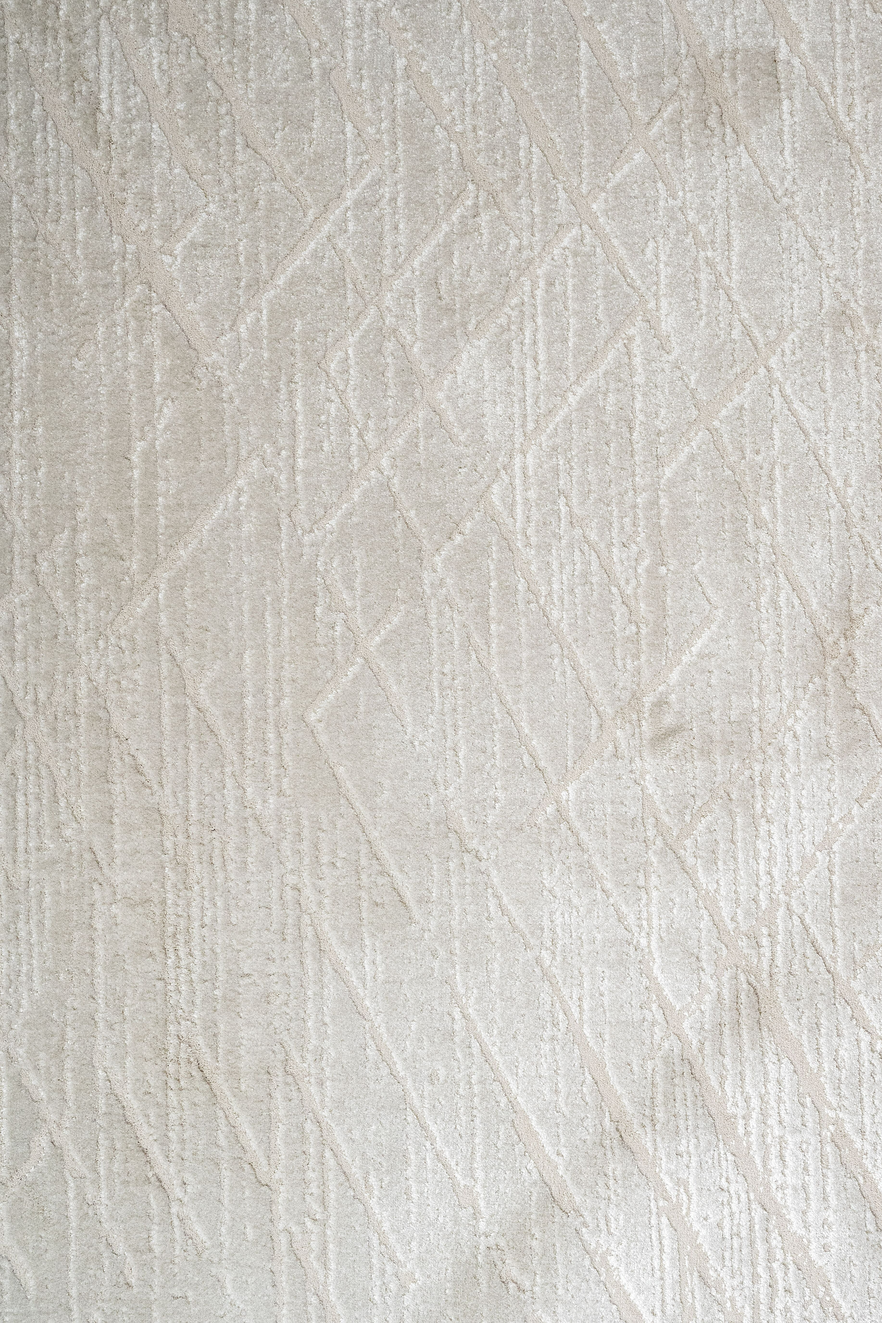 Cotton Area Rug - Modern Grey Machine Made Durable Soft Carpet With Anti Slip