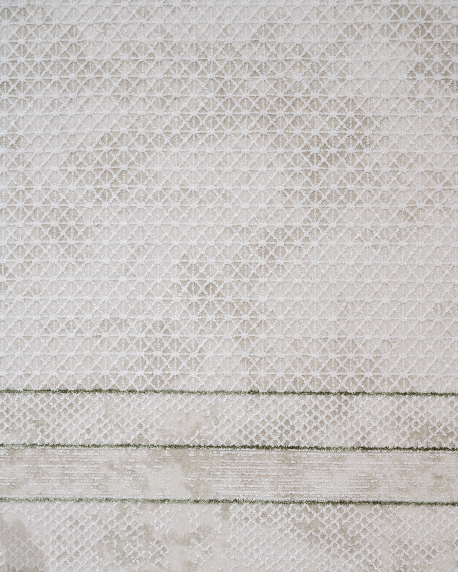 Green Area Rug – Machine Made Acrylic Carpet With Fringed Edge For Living Room