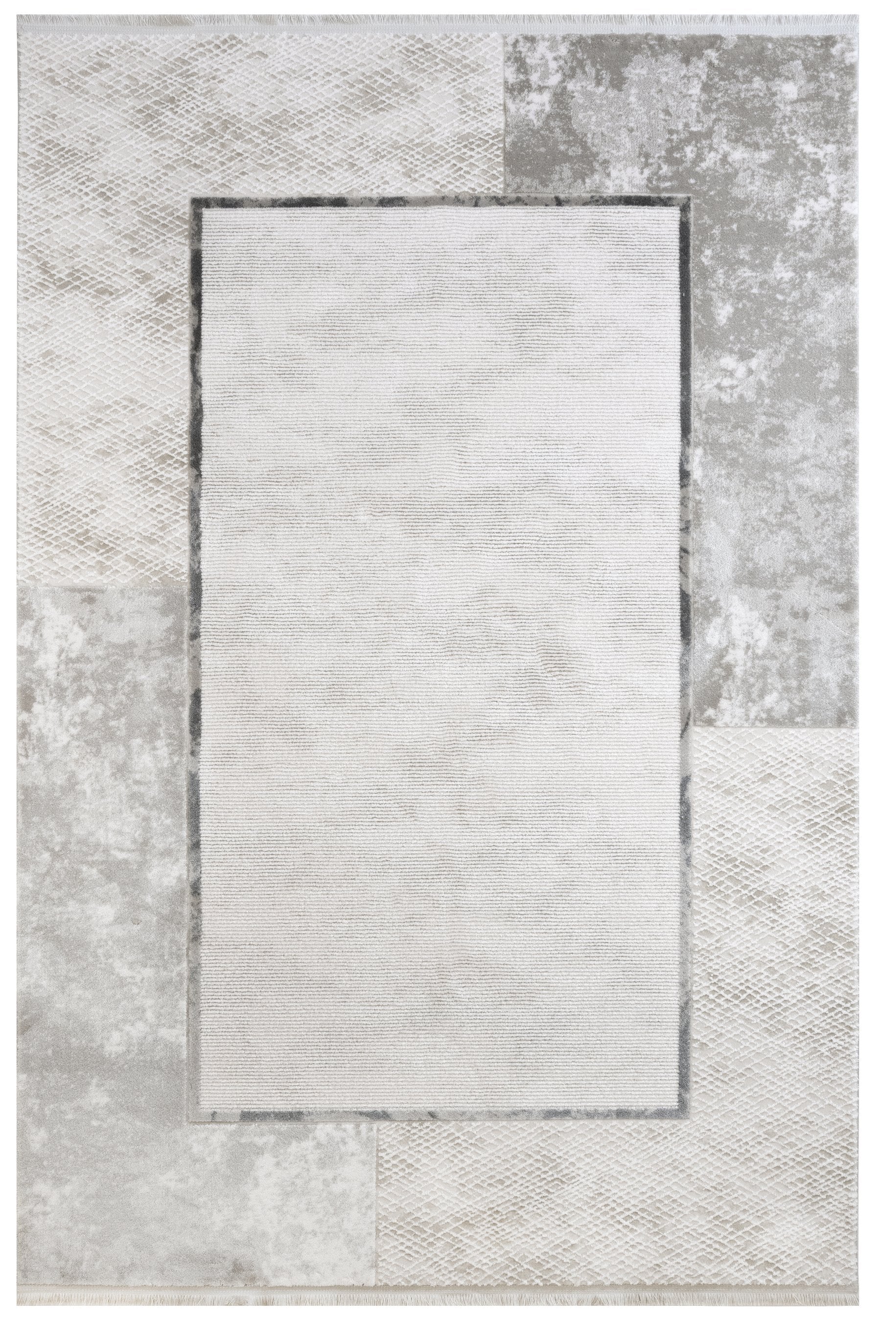 Anthracite Area Rug – Machine Made Rug With Non Slip Durable Floor Covering