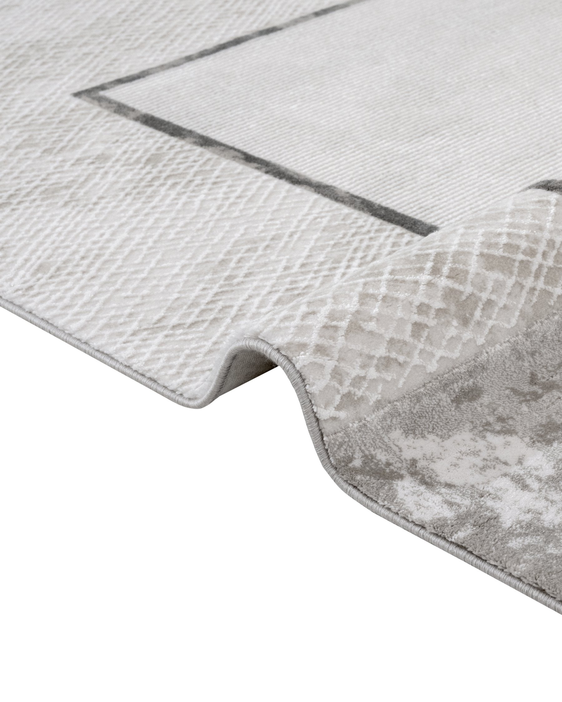 Anthracite Area Rug – Machine Made Rug With Non Slip Durable Floor Covering