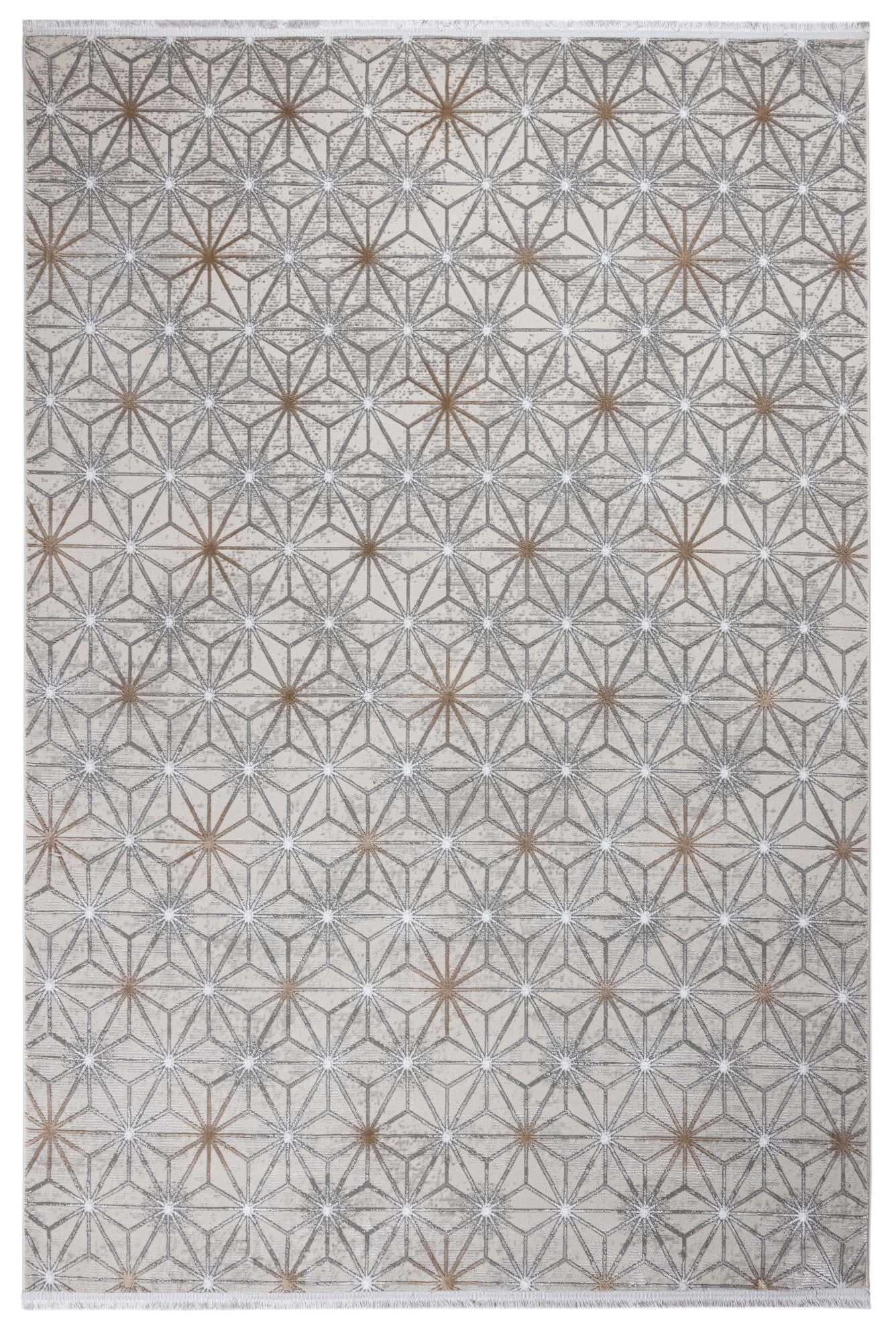 Microfiber Area Rug – Geometric Machine Made Cotton Base Carpet by Luxess Rugs