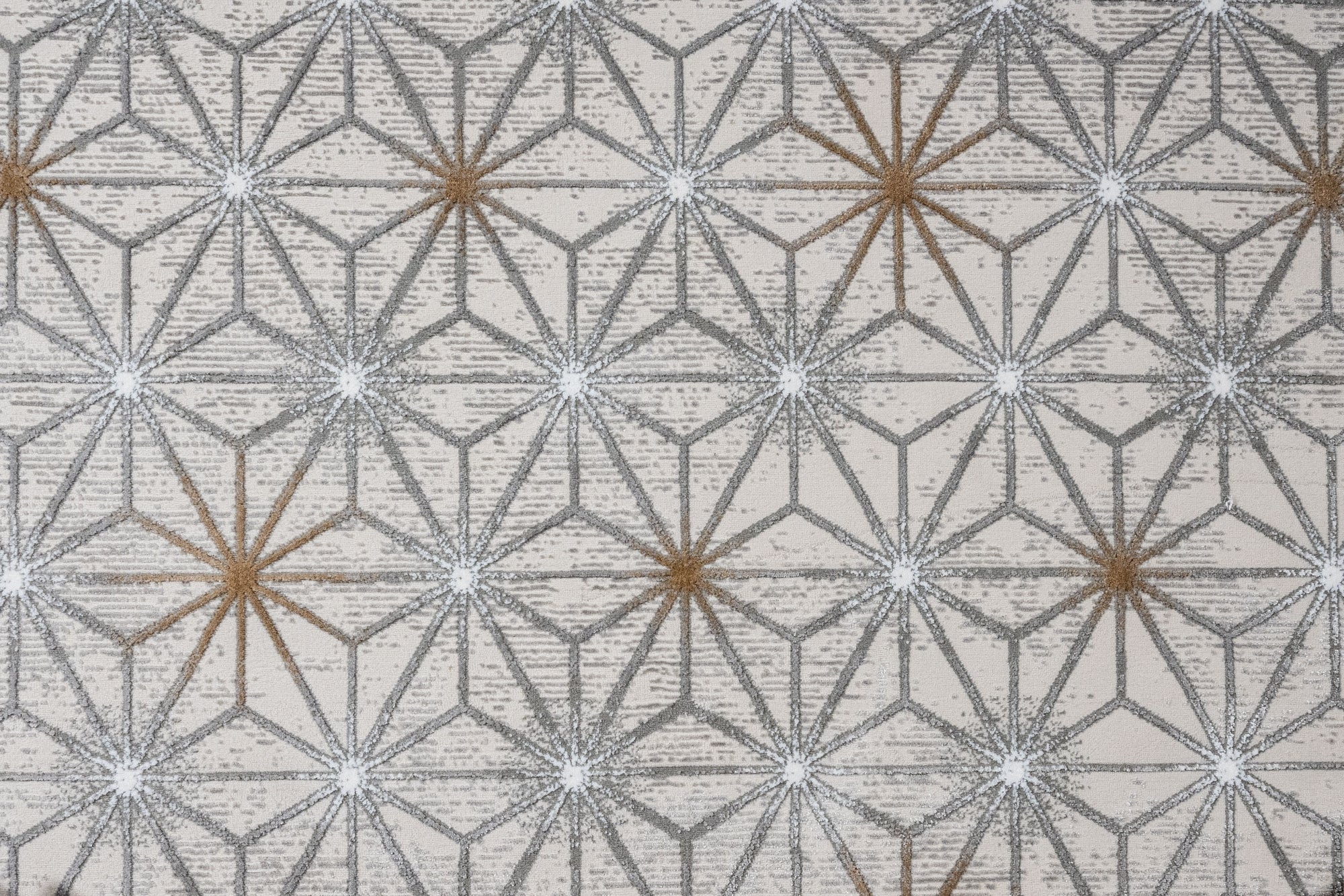 Microfiber Area Rug – Geometric Machine Made Cotton Base Carpet by Luxess Rugs