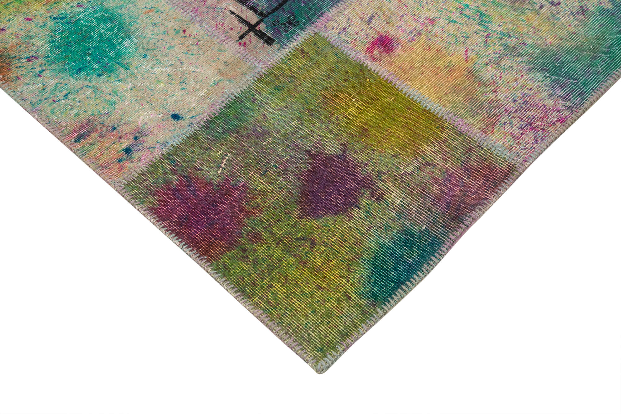 Handmade Patchwork Rug - Kirk Yama Beige Cotton Wool Area Rug 10'1" x 13'4"