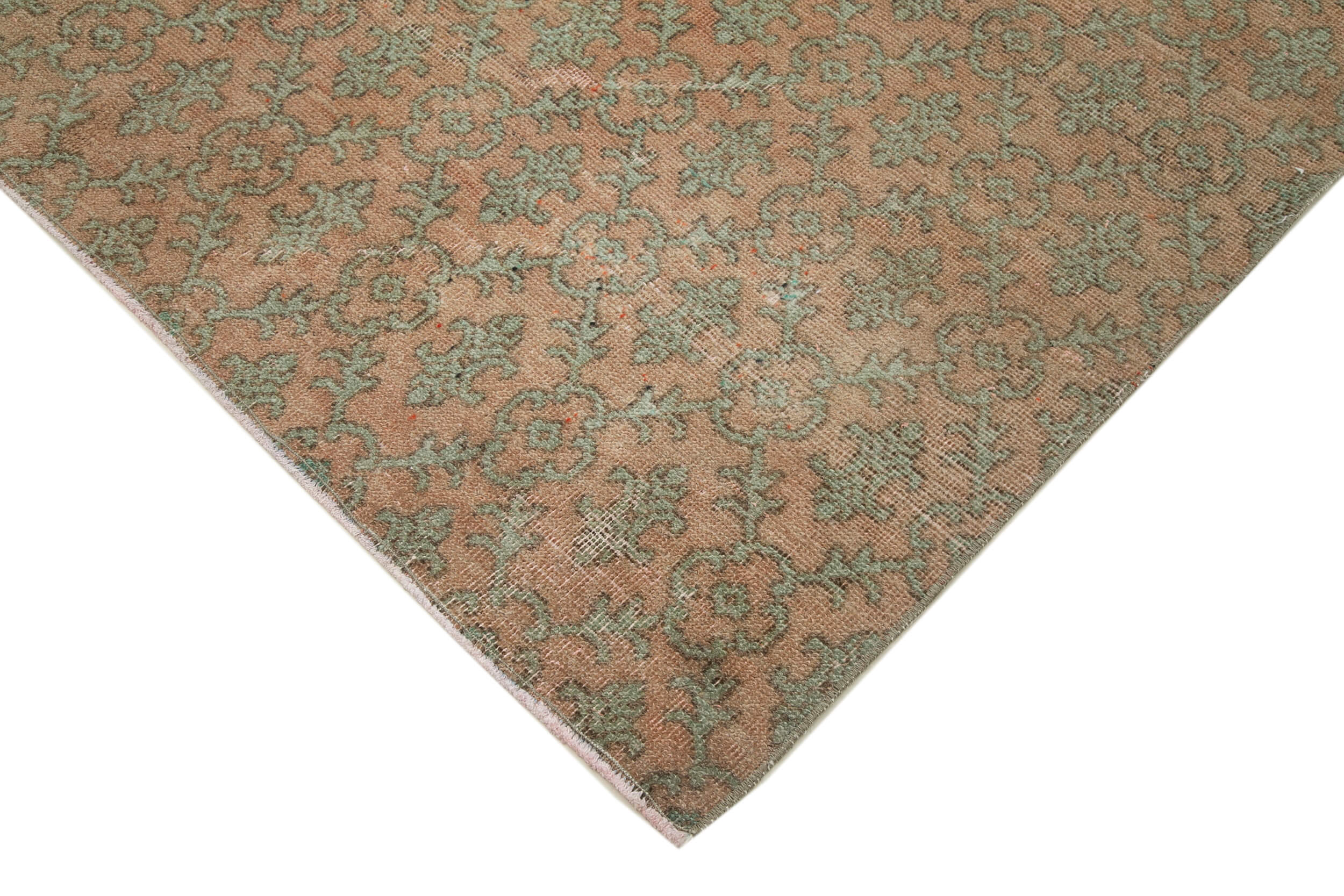 Handmade Area Rug - Checkered Kilim Beige Wool Cotton Vintage Turkish Carpet 5'7''x9'7''
