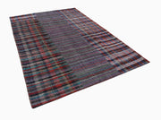 Handmade Patchwork Rug – Purple Patchwork Area Rug 6'9'' x 9'11'' Cotton Wool