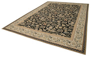 Handmade Wool Area Rug – Beige Floral Pattern Carpet | Durable Cotton Wool Blend