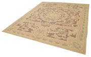 Handmade Floral Area Rug – Vintage Wool Rug With Soft Wool Texture & Durable Cotton Weave 7'10''x9'6''