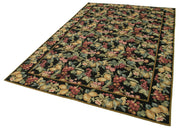 Handmade Floral Area Rug | Turkish Hand Knotted 6x9 Area Rug with Ornate Floral Design