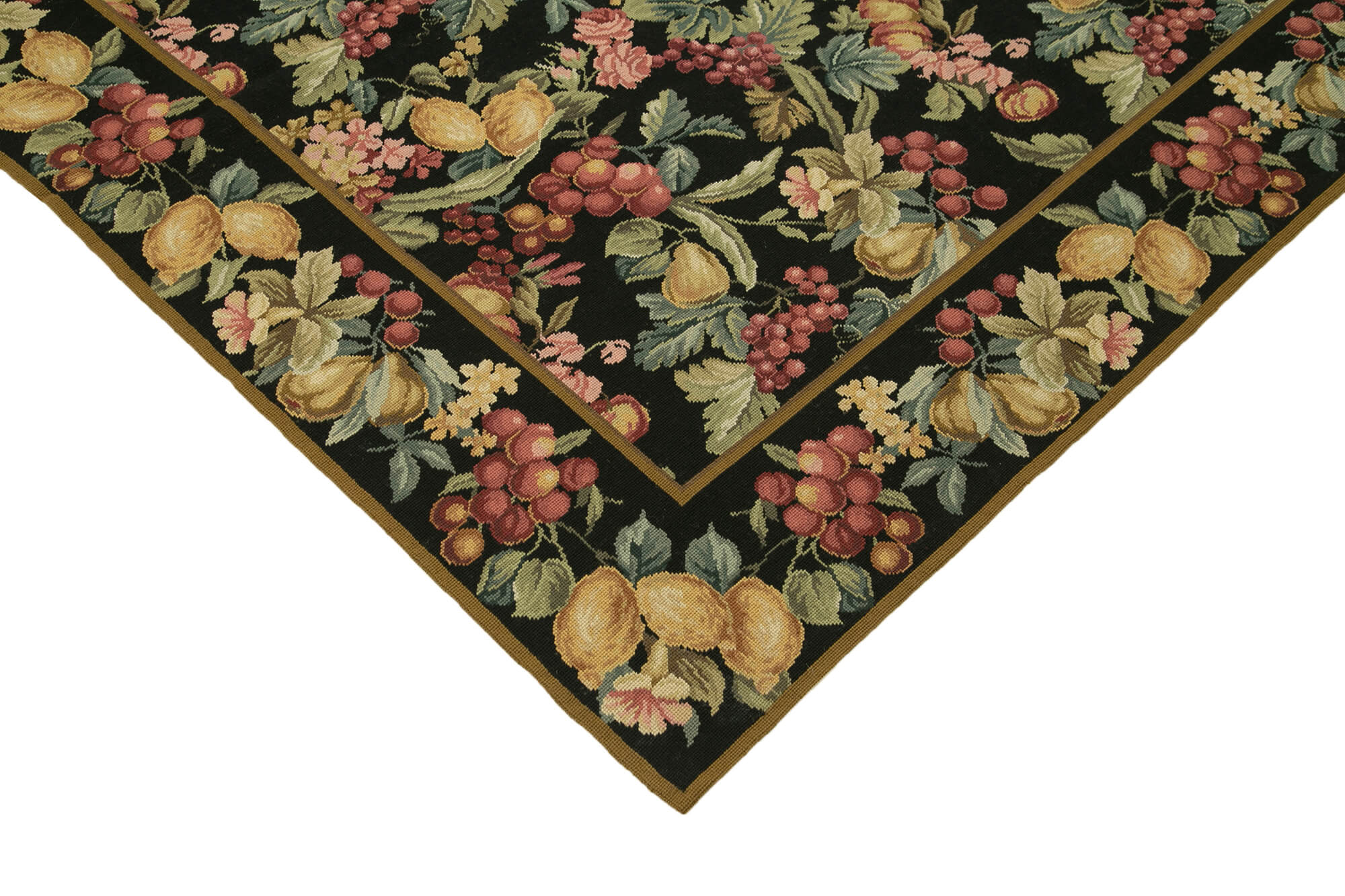 Handmade Floral Area Rug | Turkish Hand Knotted 6x9 Area Rug with Ornate Floral Design