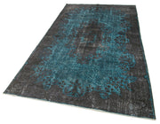 Vintage Wool Area Rug - Handmade Cotton Rug, Turkish Hand Knotted, Durable Wool Carpet 5'1''x8'8''