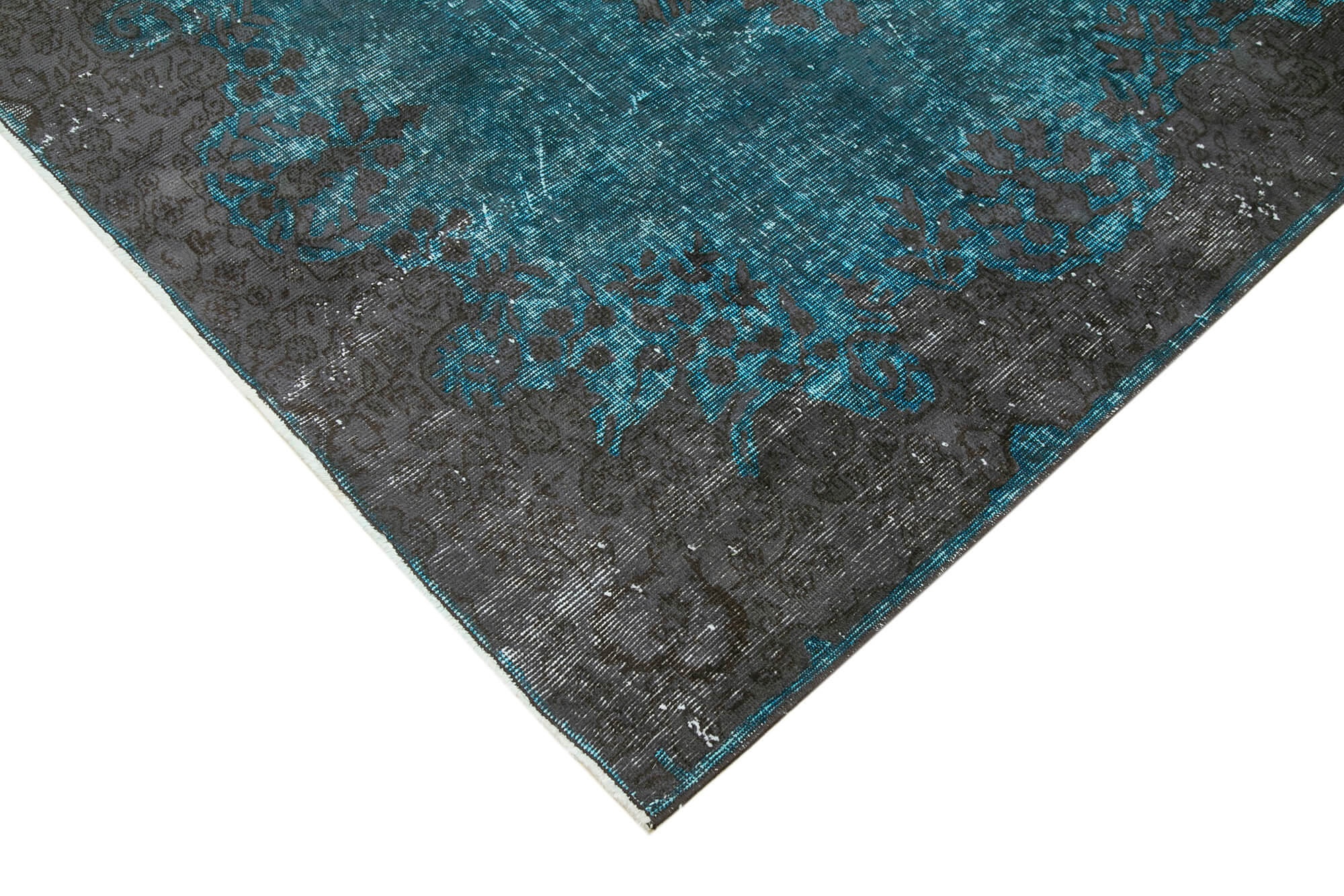 Vintage Wool Area Rug - Handmade Cotton Rug, Turkish Hand Knotted, Durable Wool Carpet 5'1''x8'8''