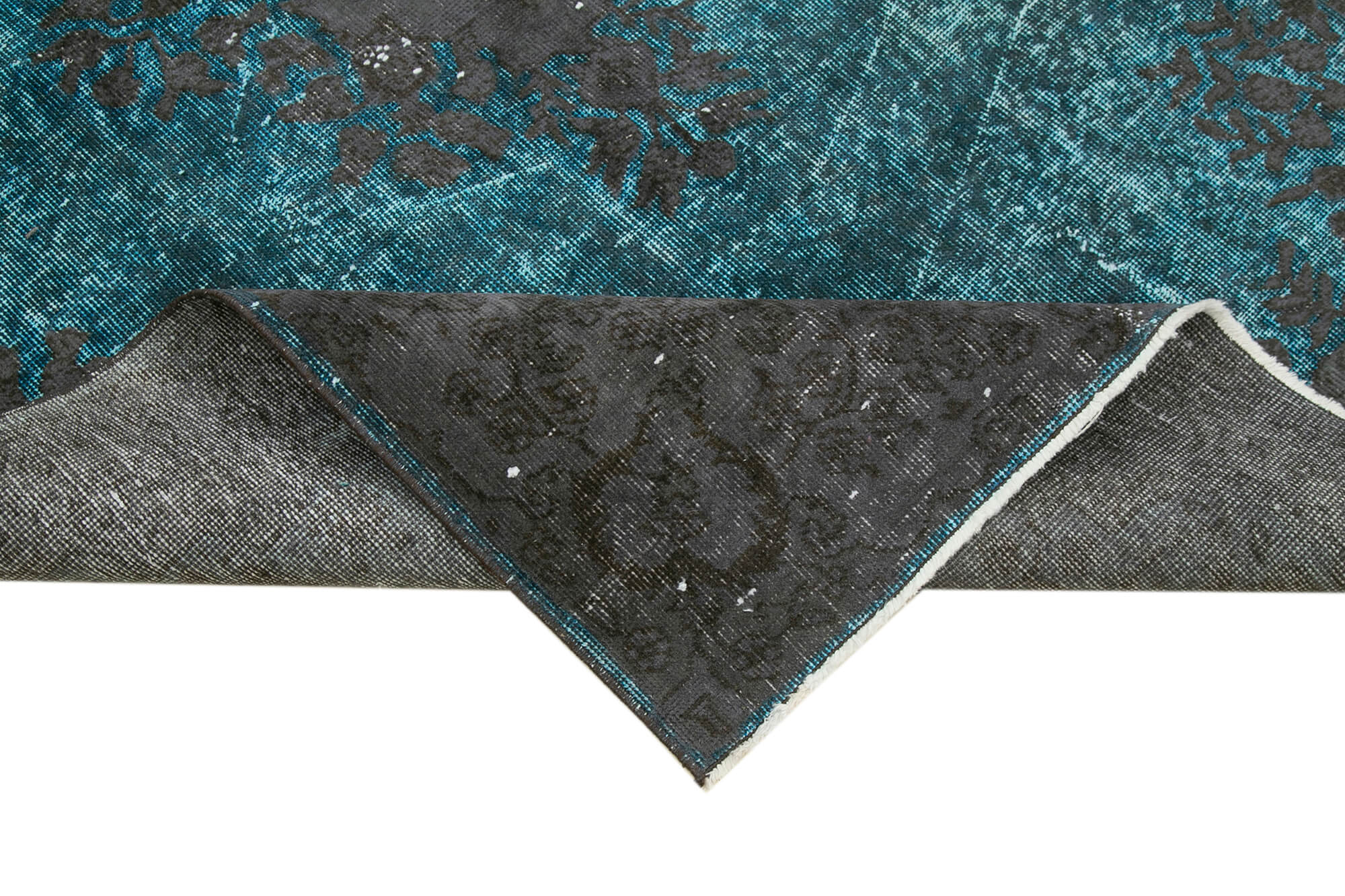 Vintage Wool Area Rug - Handmade Cotton Rug, Turkish Hand Knotted, Durable Wool Carpet 5'1''x8'8''