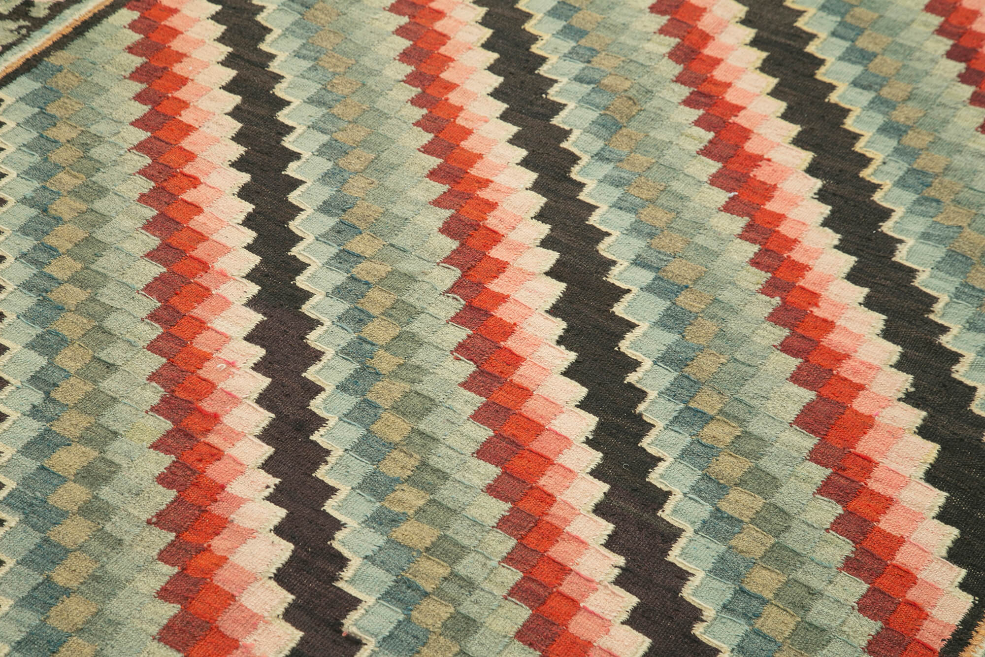 Handmade Wool Area Rug - Brown Cotton Floral Wool Rug, Hand Knotted Vintage Turkish Carpet 5'4''x7'1''