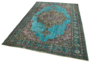 Vintage Wool Area Rug – Handmade Cotton Rug | Turkish Hand Knotted Carpet 5'11''x8'11''