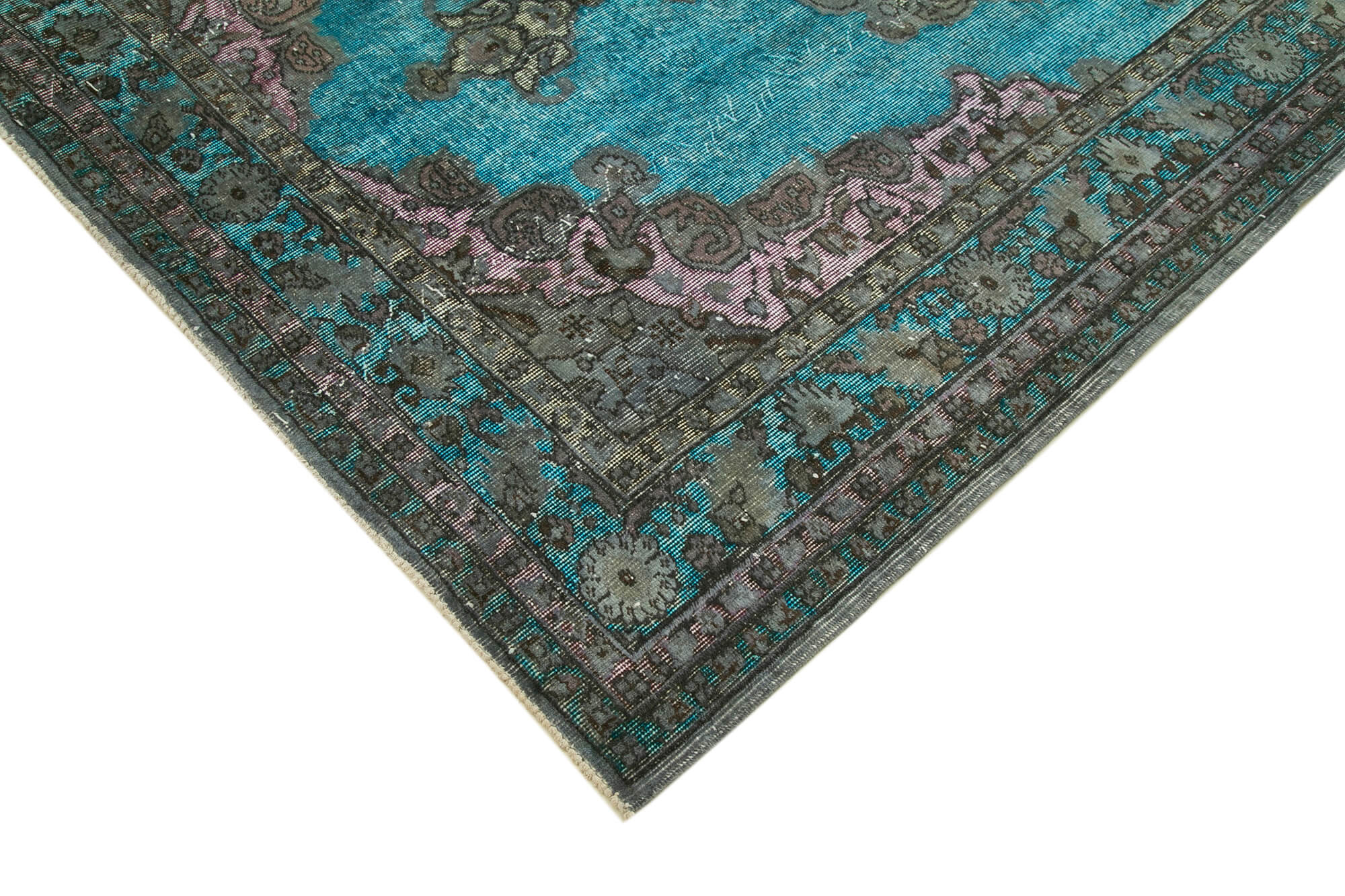 Vintage Wool Area Rug – Handmade Cotton Rug | Turkish Hand Knotted Carpet 5'11''x8'11''