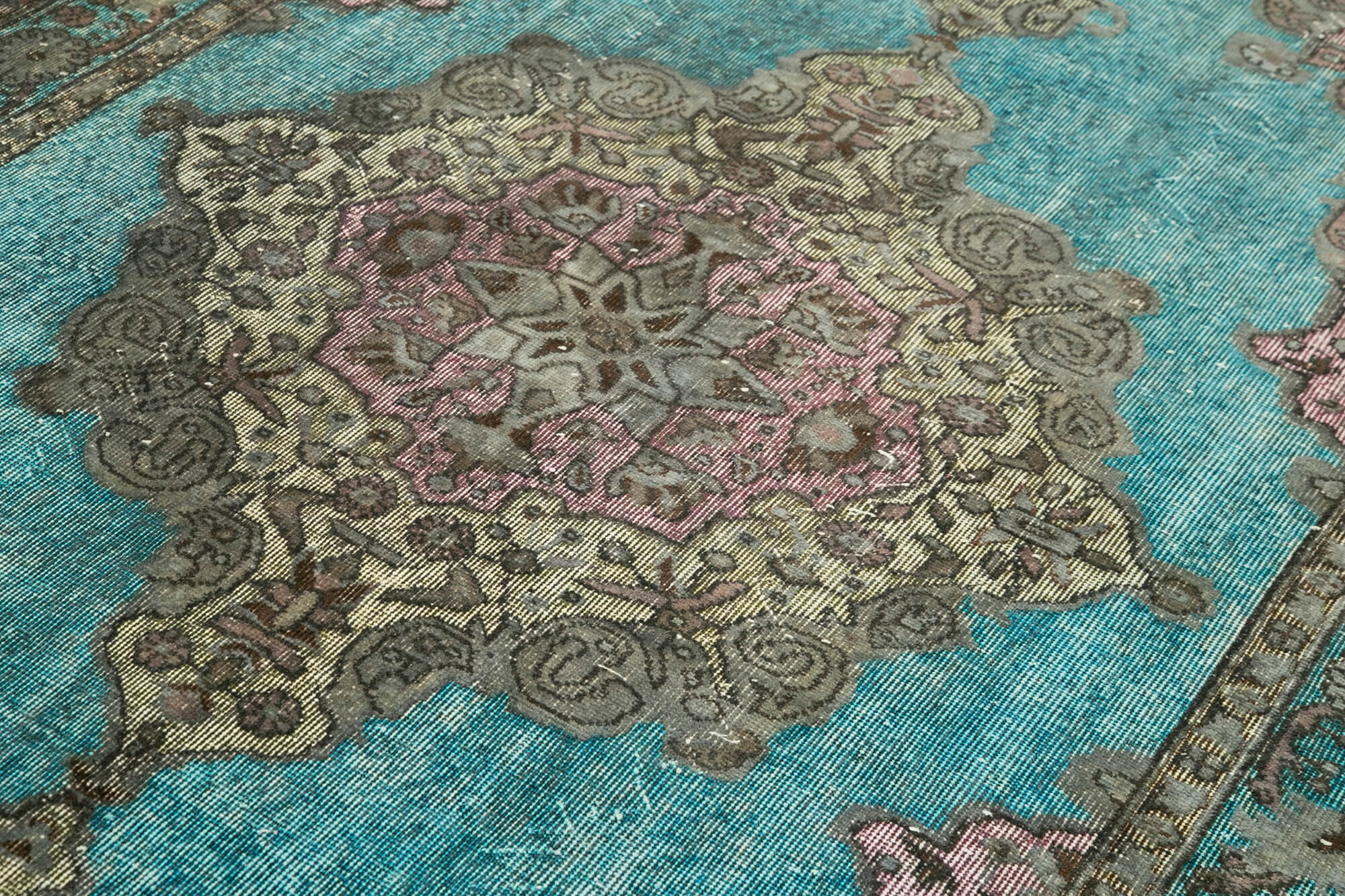 Vintage Wool Area Rug – Handmade Cotton Rug | Turkish Hand Knotted Carpet 5'11''x8'11''