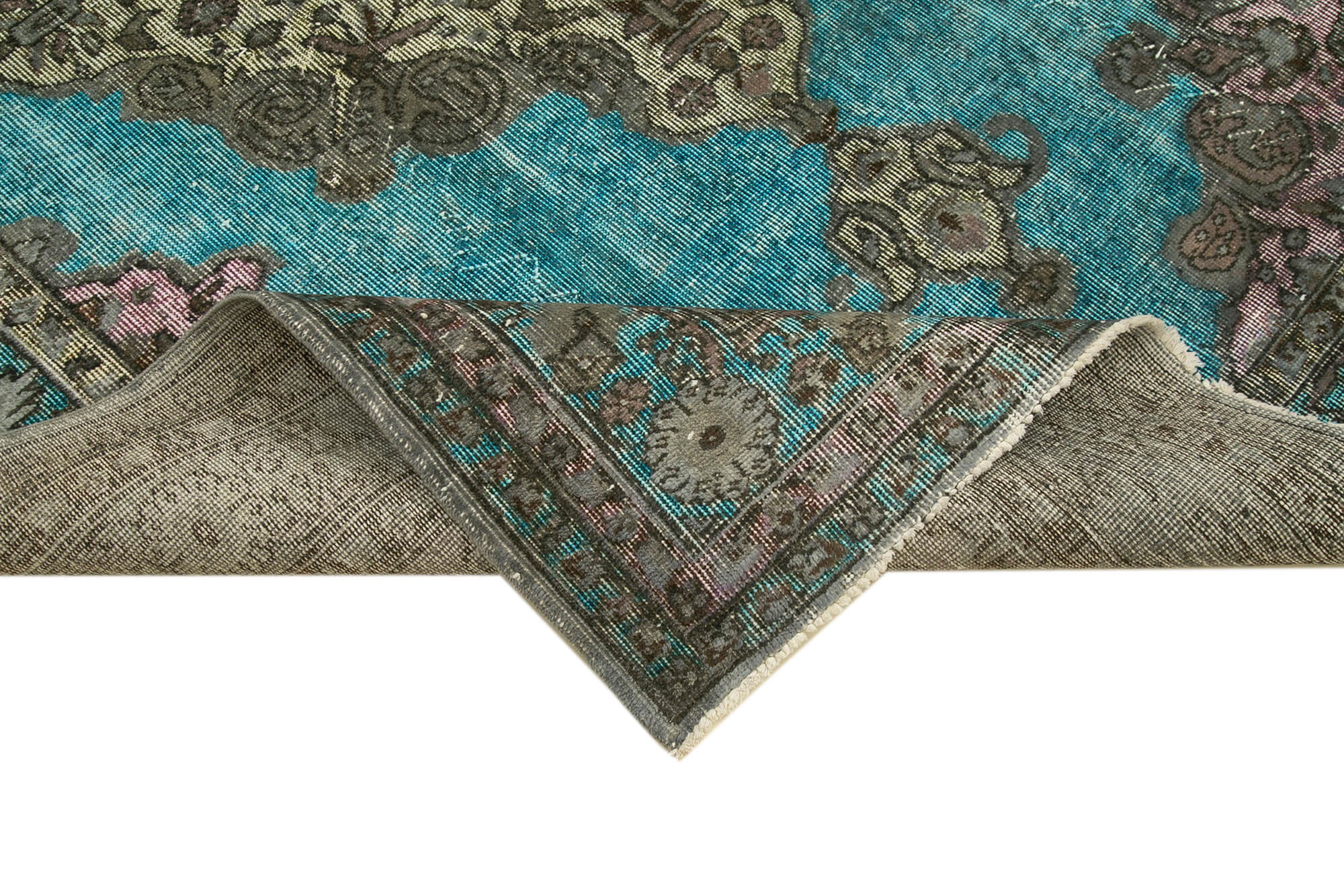 Vintage Wool Area Rug – Handmade Cotton Rug | Turkish Hand Knotted Carpet 5'11''x8'11''