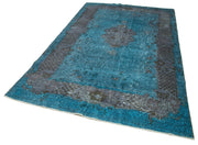 Vintage Wool Area Rug – Handmade Cotton Rug with Soft Wool Texture, 6'0'' x 9'10''