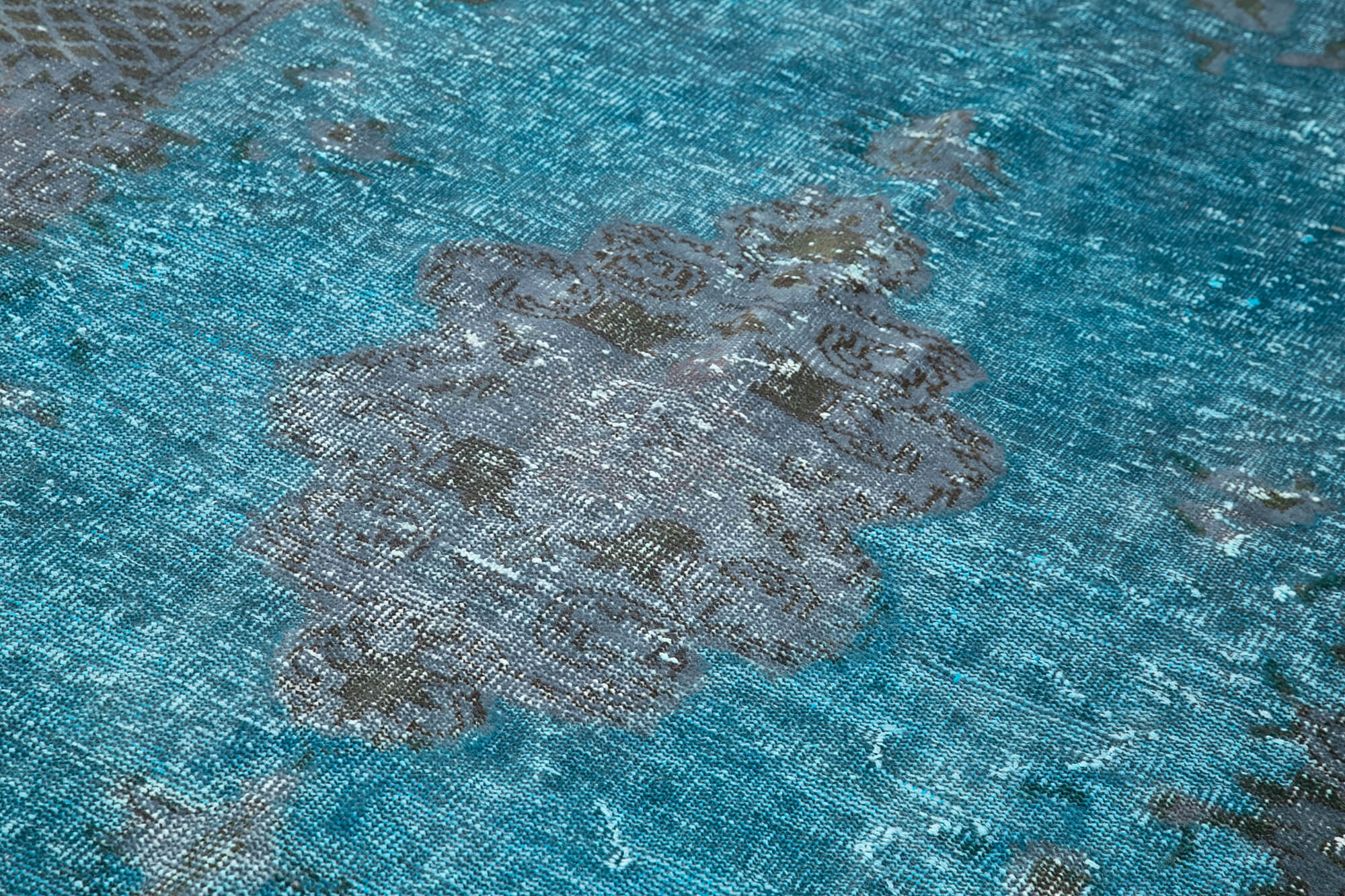 Vintage Wool Area Rug – Handmade Cotton Rug with Soft Wool Texture, 6'0'' x 9'10''