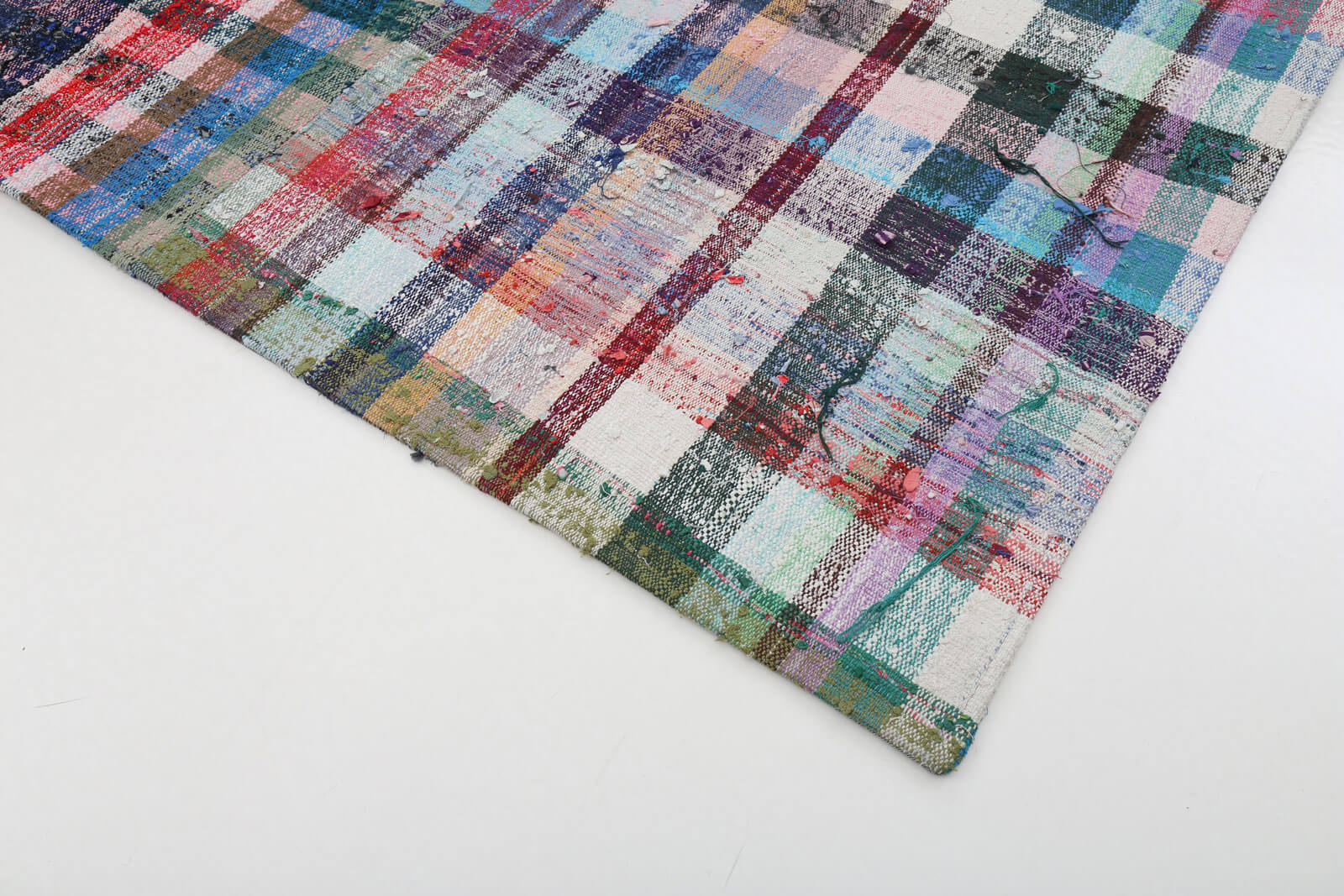 Handmade Patchwork Rug - Kirk Yama Grey Cotton Wool Area Rug 8'5''x10'
