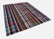 Handmade Patchwork Rug - Kirk Yama Grey Cotton Wool Area Rug 8'2" x 10'1"
