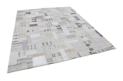 Handmade Patchwork Rug – Beige Cotton Wool Area Rug 8'3" x 10'0" by Agacan