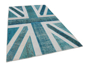 Handmade Wool Area Rug - White Figured Cotton Wool Rug 6'4" x 10'0" by Agacan