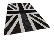 Handmade Wool Area Rug | Durable Cotton Wool Rug with Figured Design 6'8''x9'11''