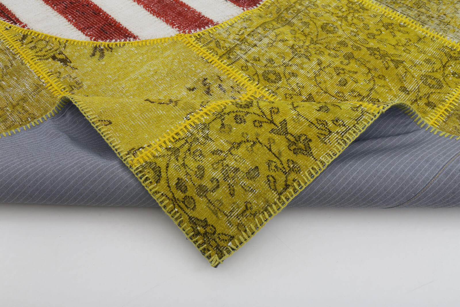 Handmade Area Rug - Vintage Wool Rug 6x9 Feet Turkish Hand Knotted Carpet