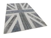 Handmade Wool Area Rug – Vintage Turkish Carpet Patchwork Floor Covering 6'7''x9'10''
