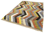 Handmade Wool Area Rug | Vintage Handwoven Carpet – Neutral Color Cotton Wool Rug