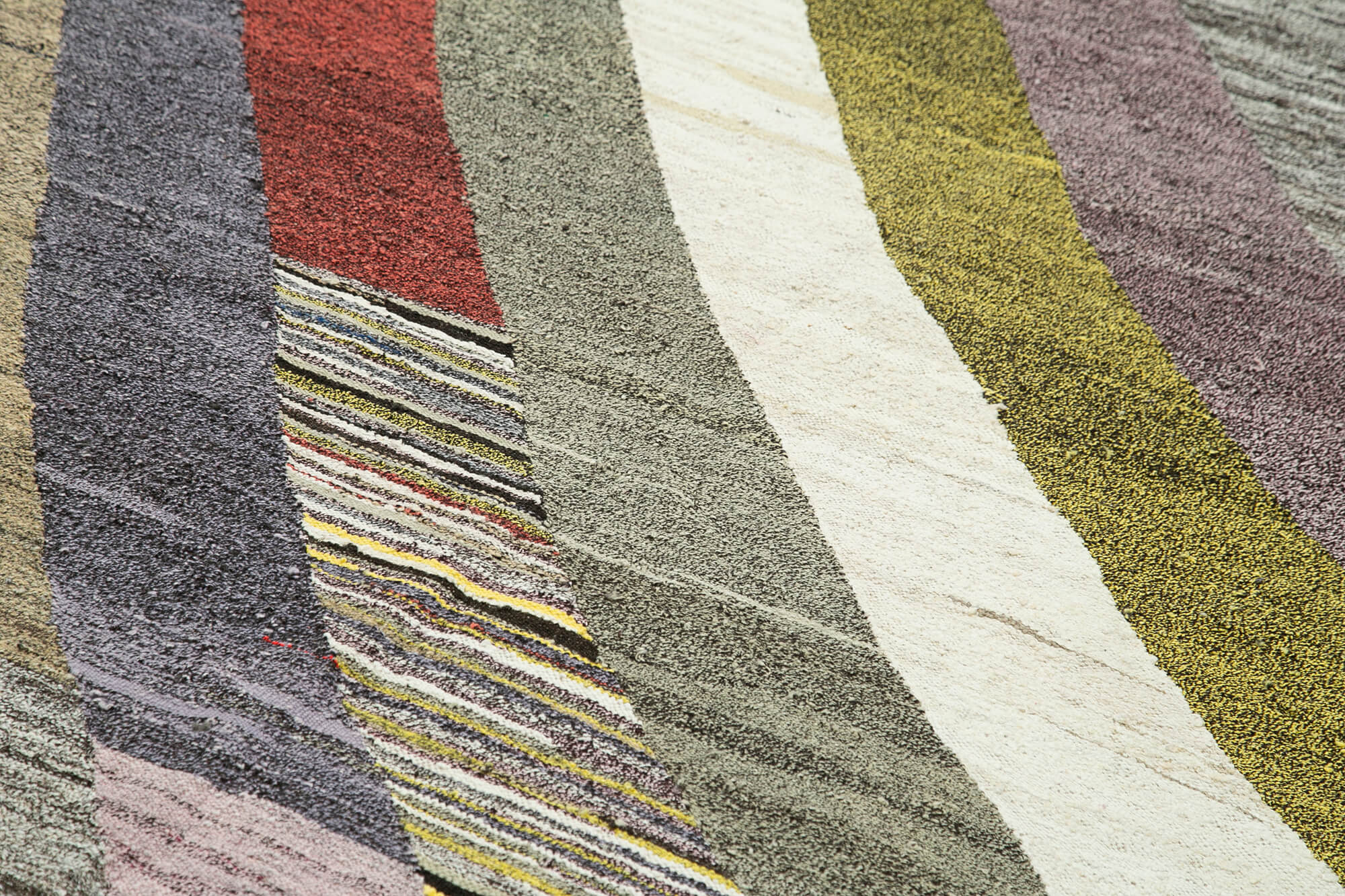 Handmade Area Rug - Green Geometric Turkish Hand Knotted Wool & Cotton Carpet 6'11''x10'5''