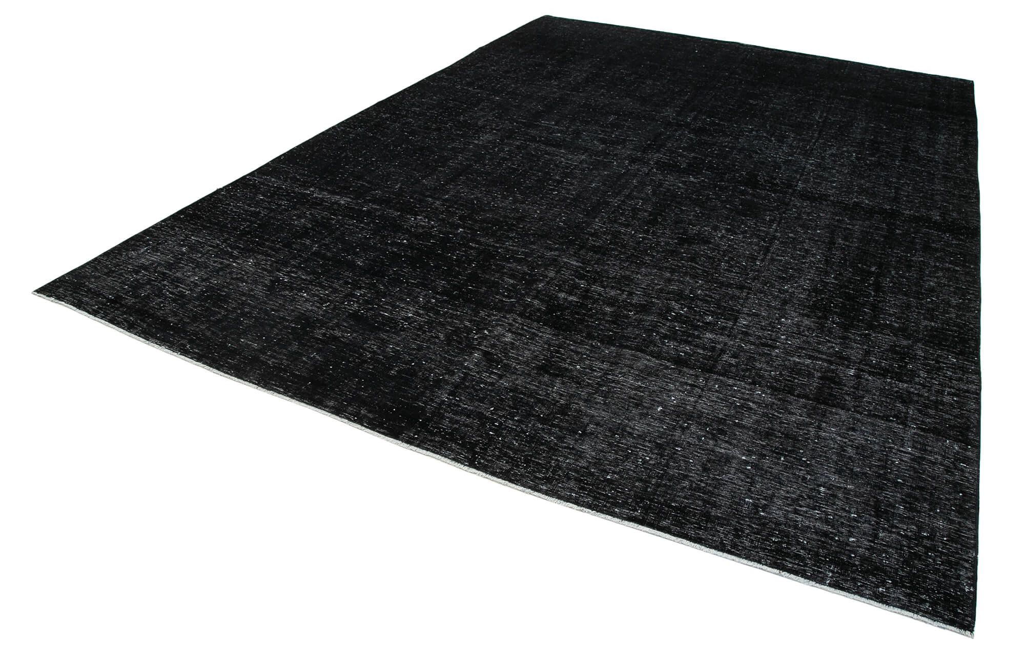 Handmade Wool Area Rug - Persian Black Classic Cotton Wool Rug 8'11''x12'6''