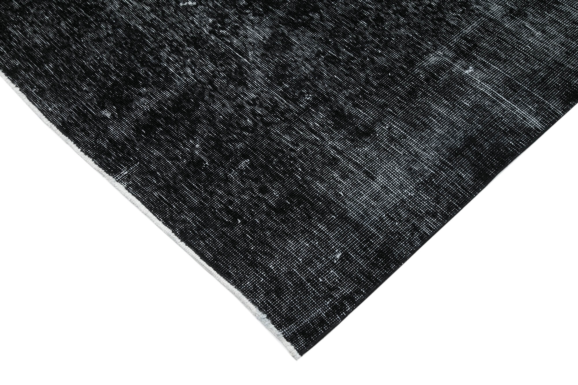 Handmade Wool Area Rug - Persian Black Classic Rug 9'7" x 12'7" Cotton Wool Carpet