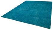 Handmade Wool Area Rug – Persian Blue Rug 10x13 Classic Cotton Wool Carpet