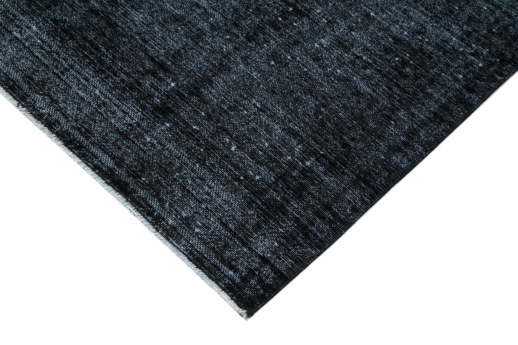 Handmade Wool Area Rug | Vintage Handwoven Carpet 9'7''x12'8'' – Black Wool Rug 9x12