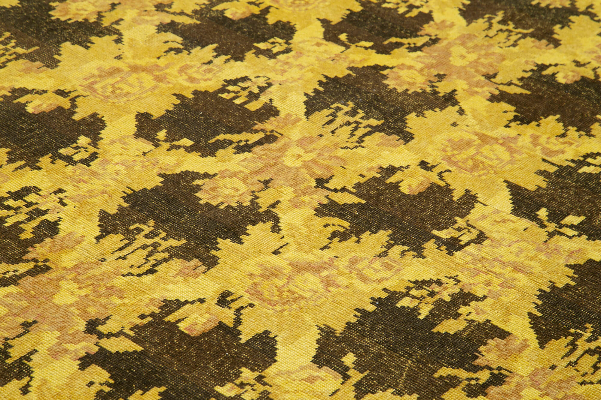 Handmade Wool Area Rug – Persian Classic Yellow Cotton Wool Carpet 8'11'' x 12'2''