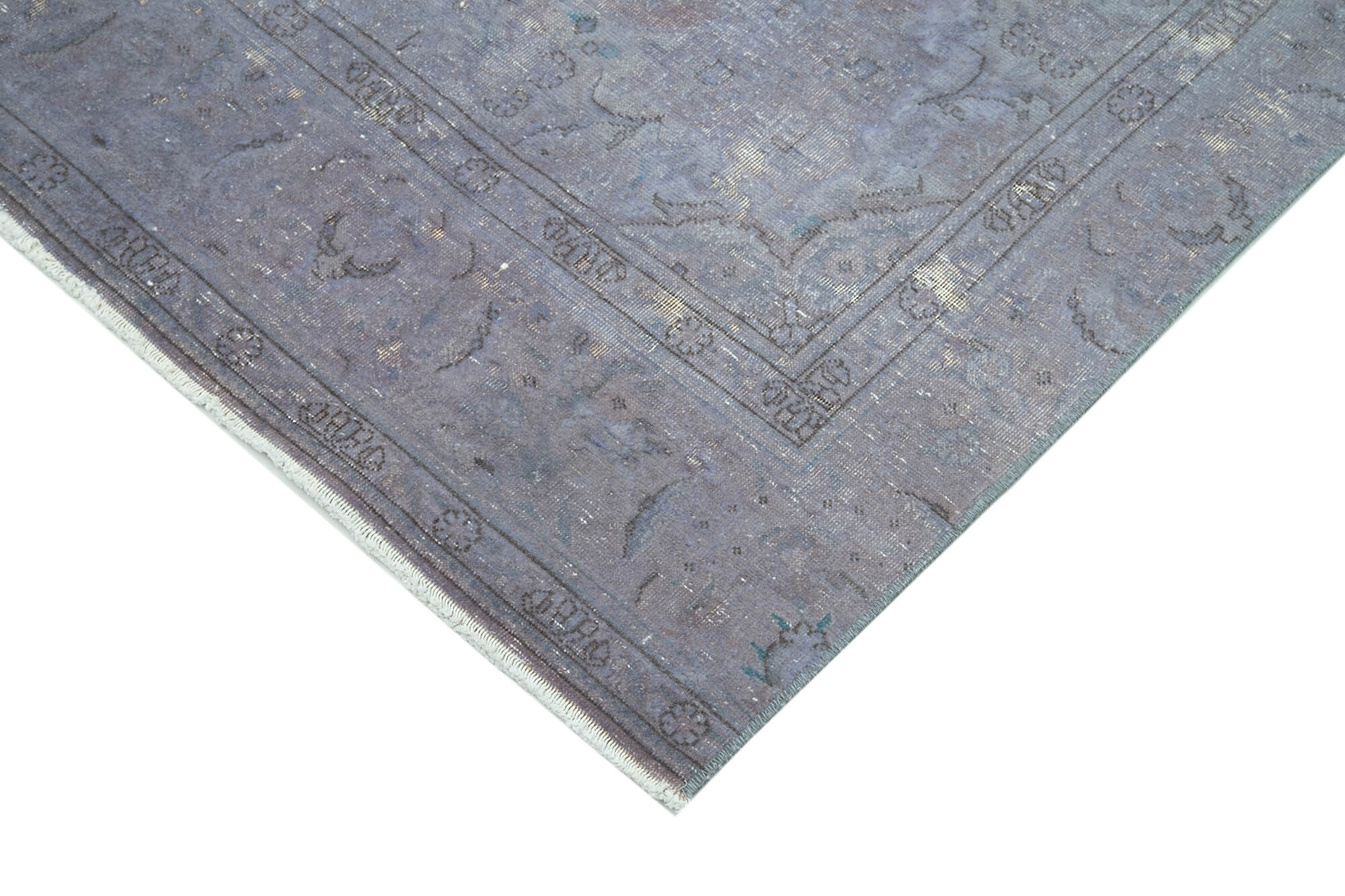 Handmade Wool Area Rug – Persian Purple Classic Cotton Rug 5'7''x9'9'' Elegant Home Decor