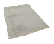 Handmade Area Rug | Vintage Handwoven Carpet - Durable Cotton Wool Geometric Rug