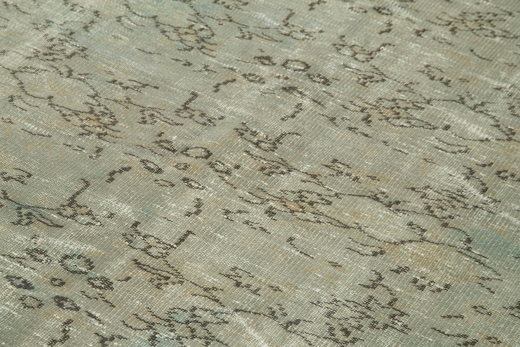 Handmade Vintage Area Rug - Overdyed Wool Rug | Turkish Vintage Carpet 5'9''x9'1''