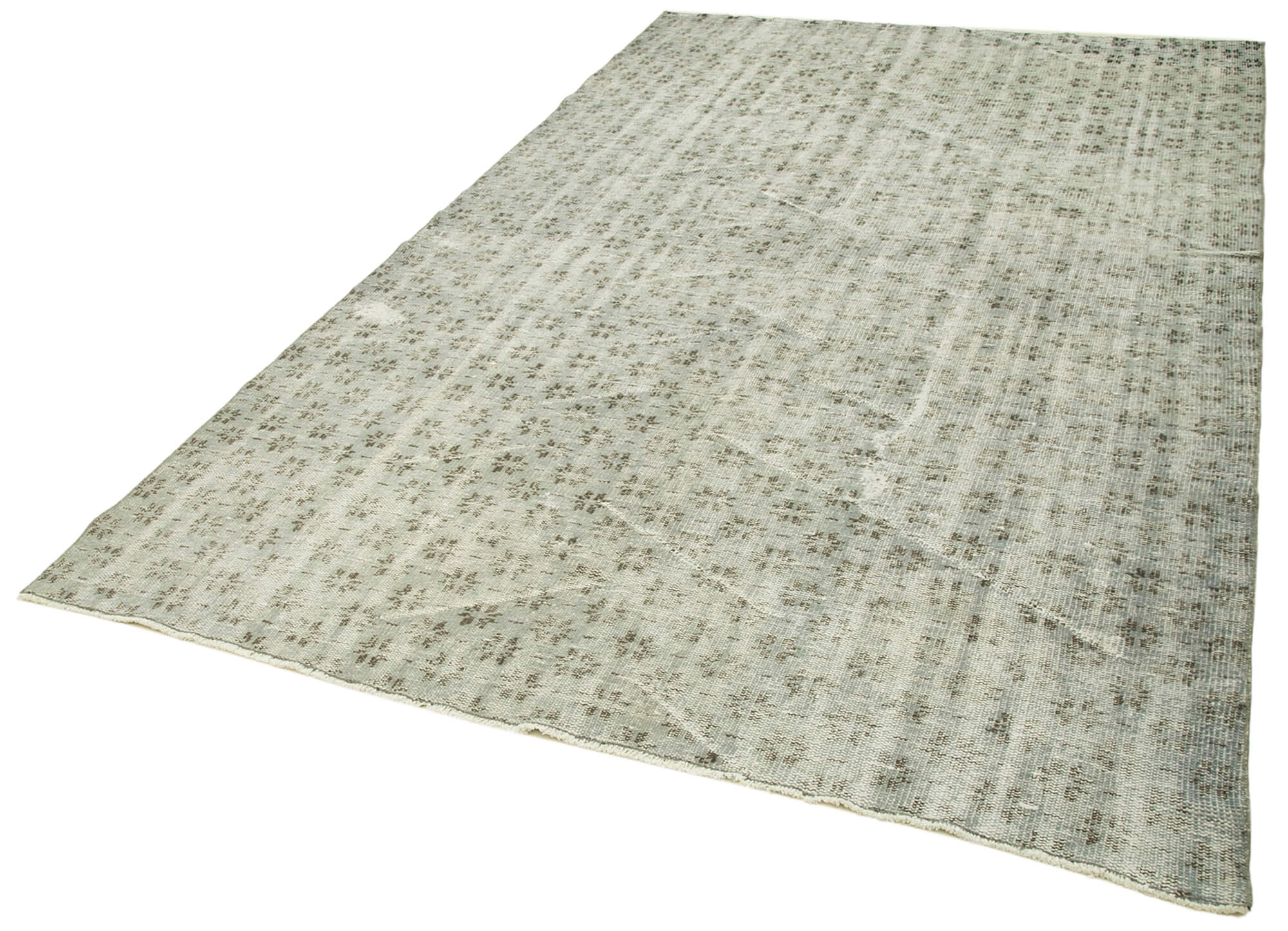 Handmade Area Rug - Overdyed Vintage Carpet 6x9 | Turkish Cotton Wool Rug