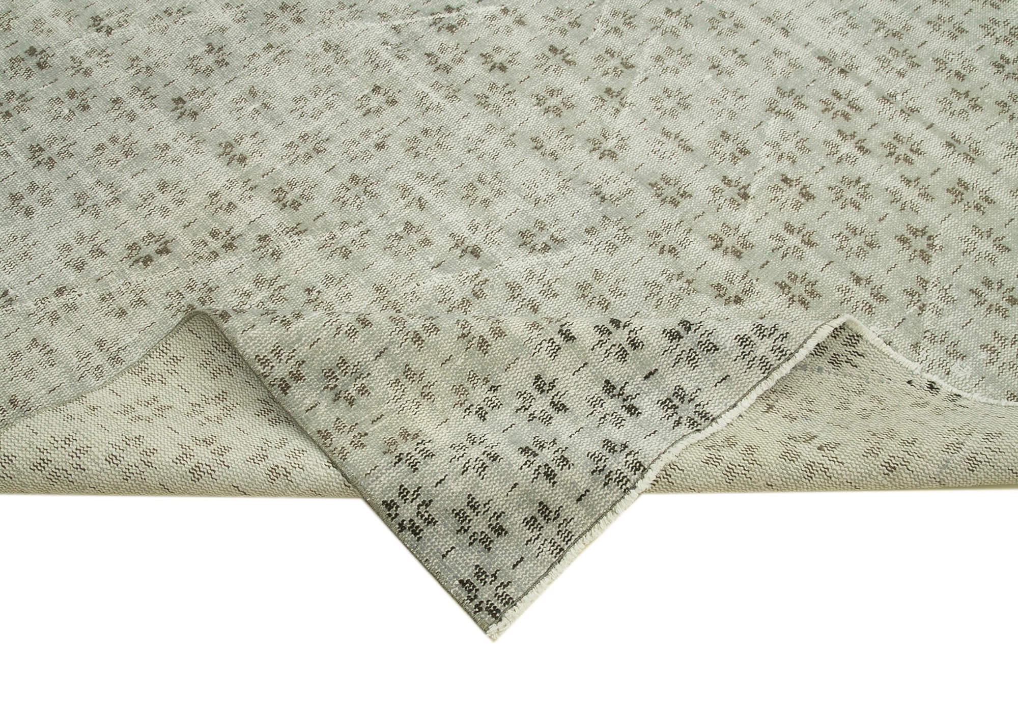 Handmade Area Rug - Overdyed Vintage Carpet 6x9 | Turkish Cotton Wool Rug
