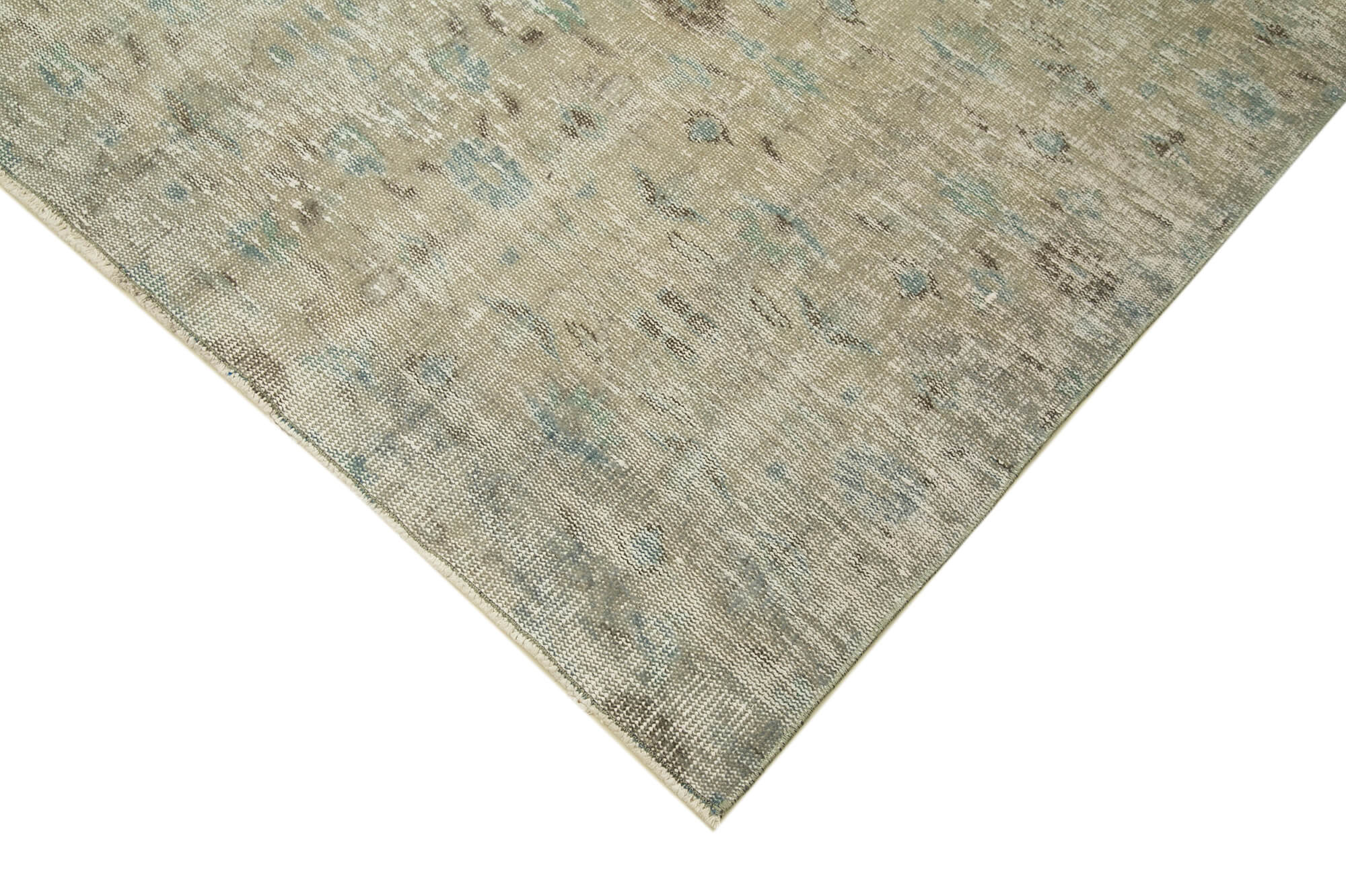 Handmade Vintage Area Rug – Overdyed Wool Rug | Turkish Hand Knotted Carpet 5'1''x8'5''