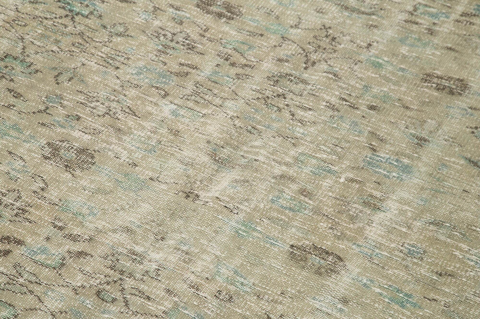 Handmade Vintage Area Rug – Overdyed Wool Rug | Turkish Hand Knotted Carpet 5'1''x8'5''