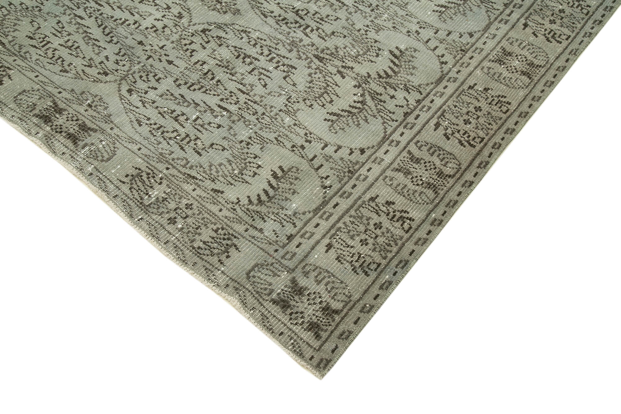 Vintage Wool Area Rug - Handmade Overdyed Turkish Hand Knotted Carpet 5'8" x 9'5"