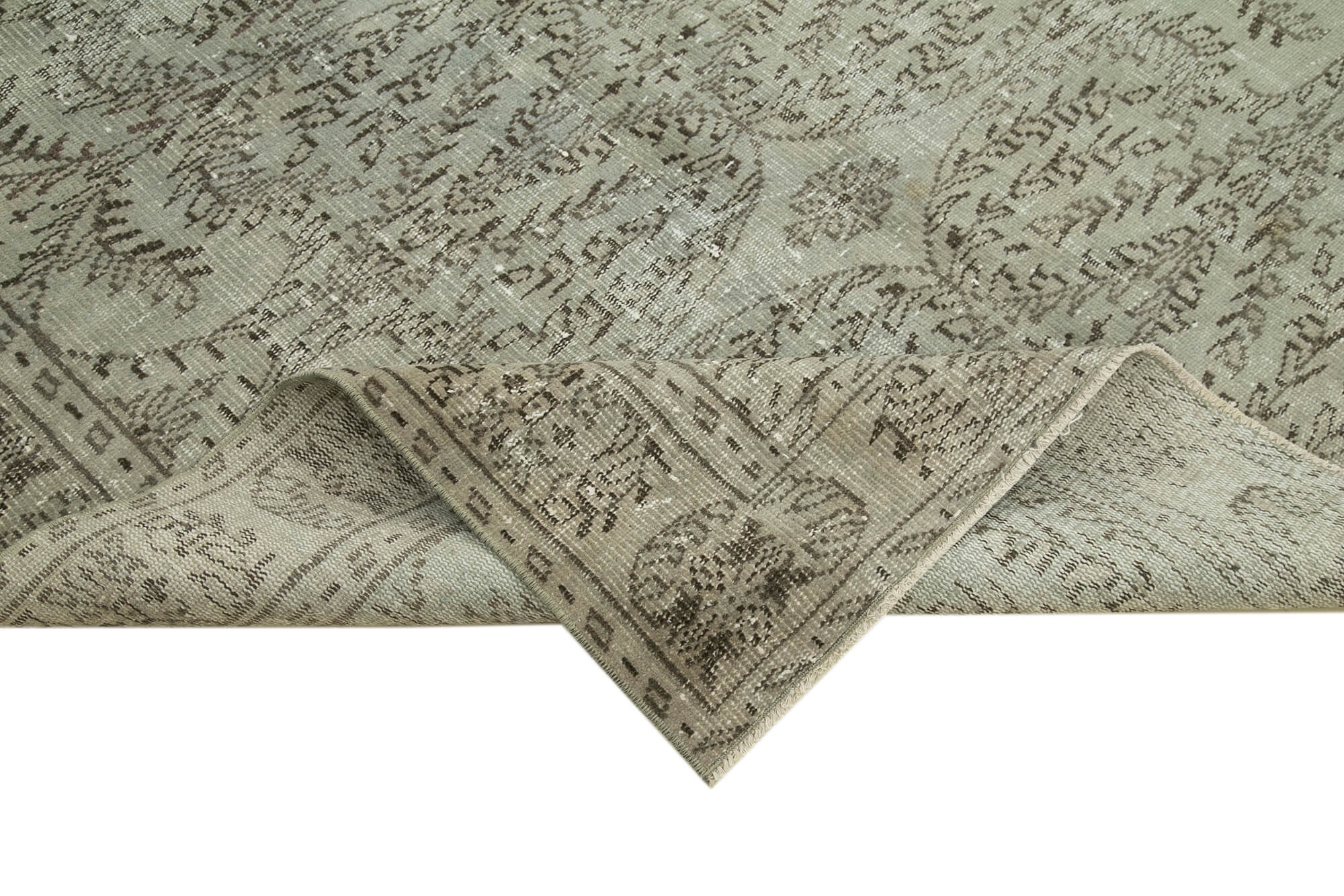 Vintage Wool Area Rug - Handmade Overdyed Turkish Hand Knotted Carpet 5'8" x 9'5"