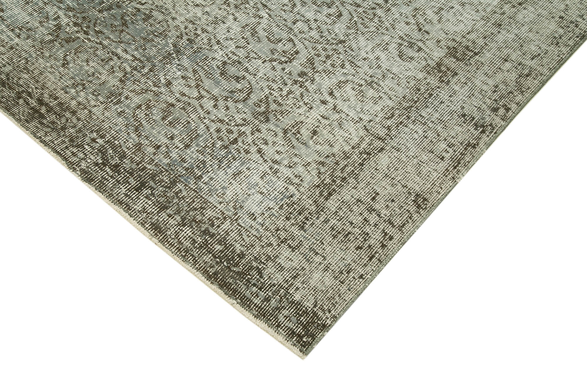 Vintage Cotton Wool Rug | Turkish Hand Knotted Carpet – Rustic Style Area Rug
