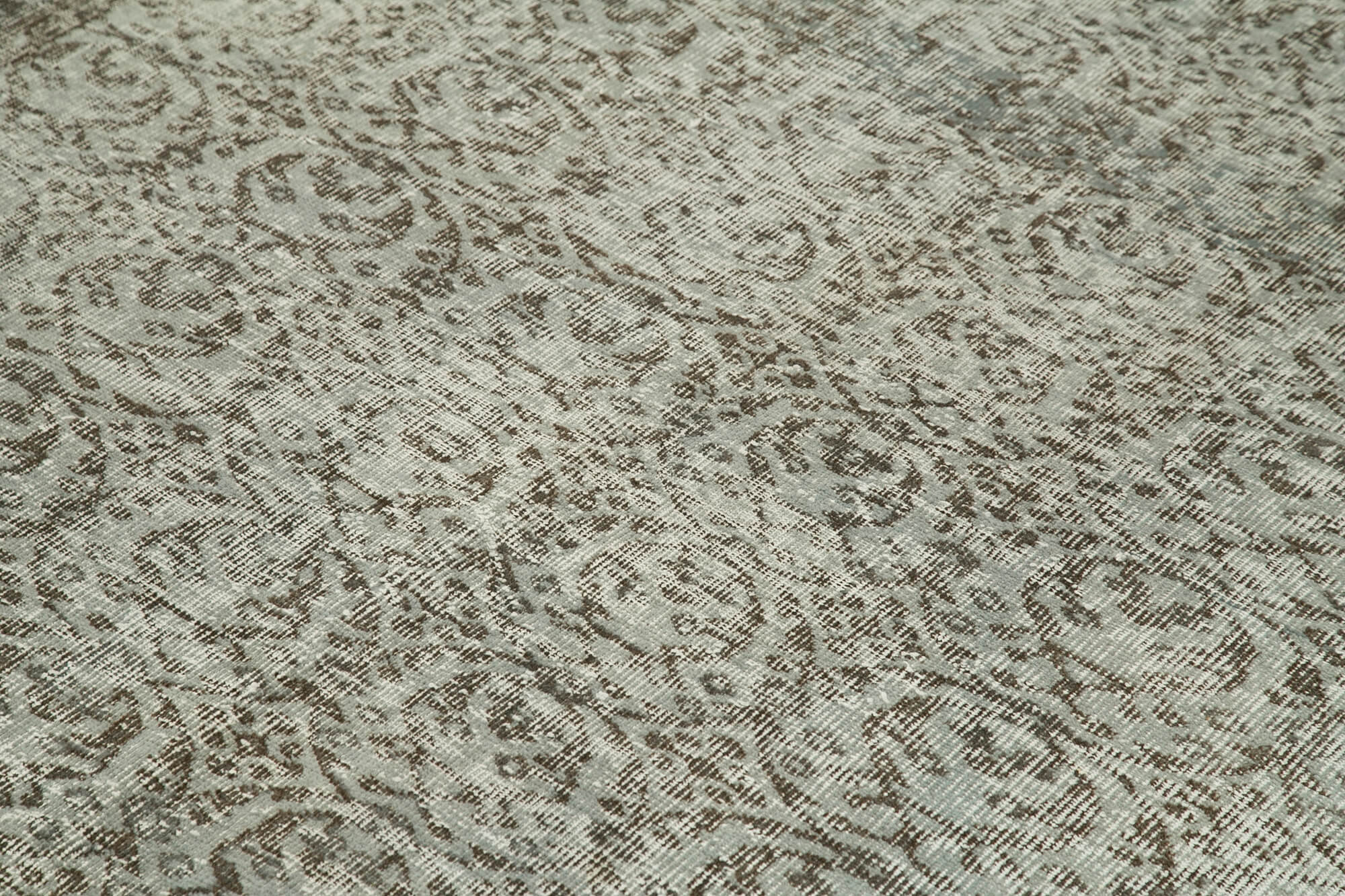 Vintage Cotton Wool Rug | Turkish Hand Knotted Carpet – Rustic Style Area Rug