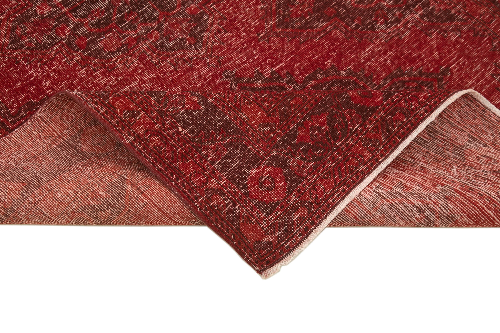 Handmade Wool Area Rug | Turkish Area Rug 5'0'' x 12'6'' - Soft Cotton Weave