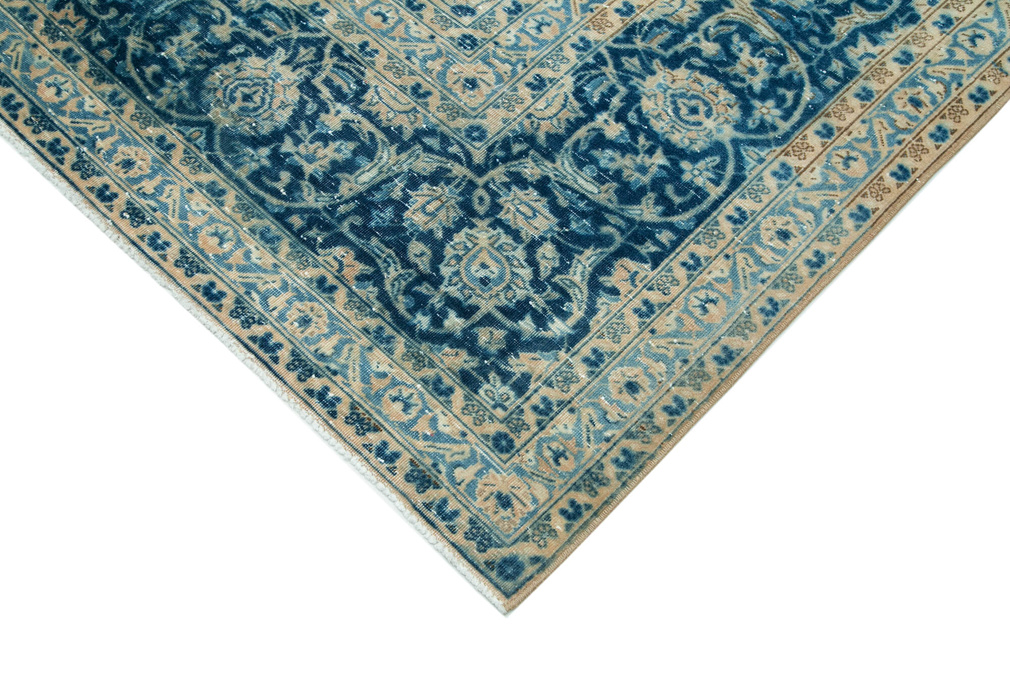 Handmade Area Rug - Persian Classic Cotton Wool Vintage Hand Woven Carpet 9'11''x13'7''